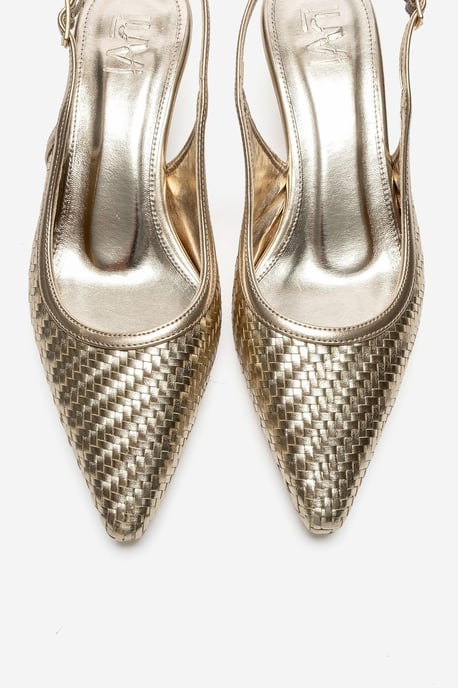 Alvessia Kitten Heel Slingback Pumps - Image 2