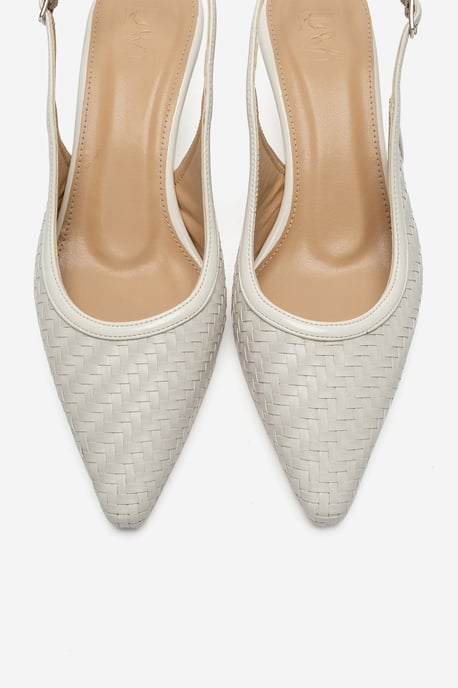 Alvessia Kitten Heel Slingback Pumps - Image 2