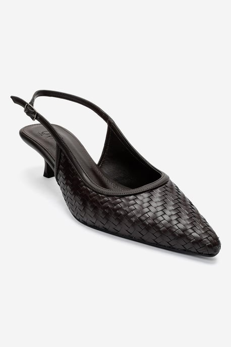 Alvessia Kitten Heel Slingback Pumps - Image 5