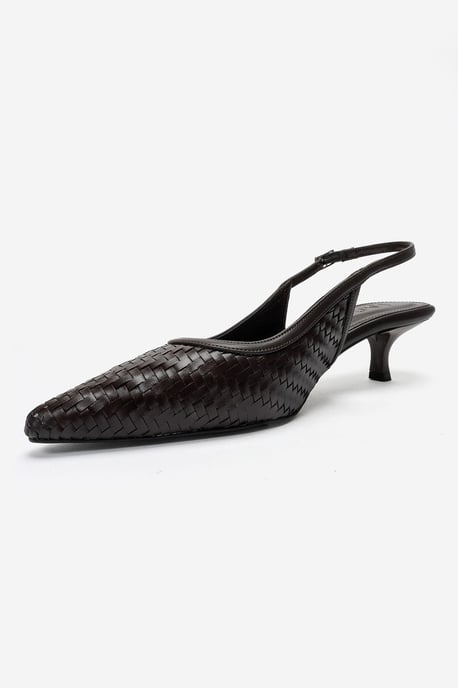 Alvessia Kitten Heel Slingback Pumps - Image 6