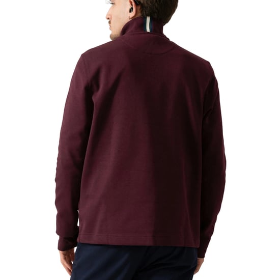 Ted Baker Actosj Branded Quarter Zip Maroon Sweater - Image 3