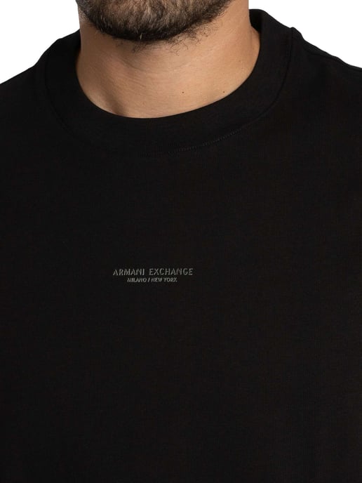 Armani Exchange Comfort Brand T-Shirt, Schwarz - Image 4