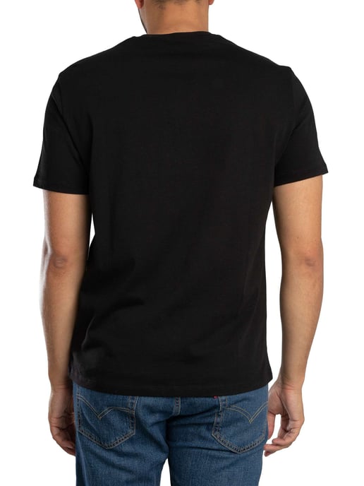 Armani Exchange Schlankes Grafik T-Shirt, Schwarz - Image 3