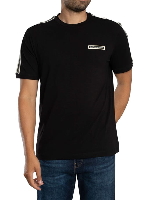 EA7 Box Logo T-Shirt, Schwarz - Image 1