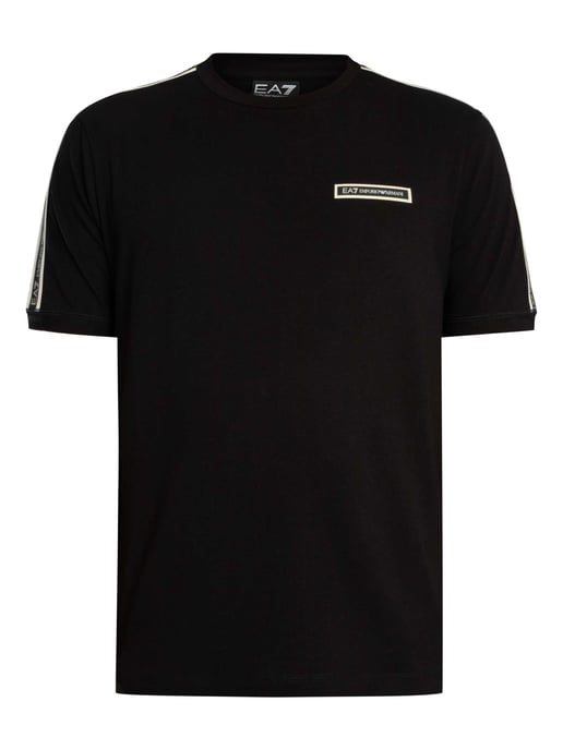 EA7 Box Logo T-Shirt, Schwarz - Image 5