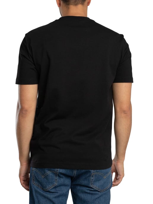 EA7 Regular Chest Box Logo T-Shirt, Schwarz - Image 3