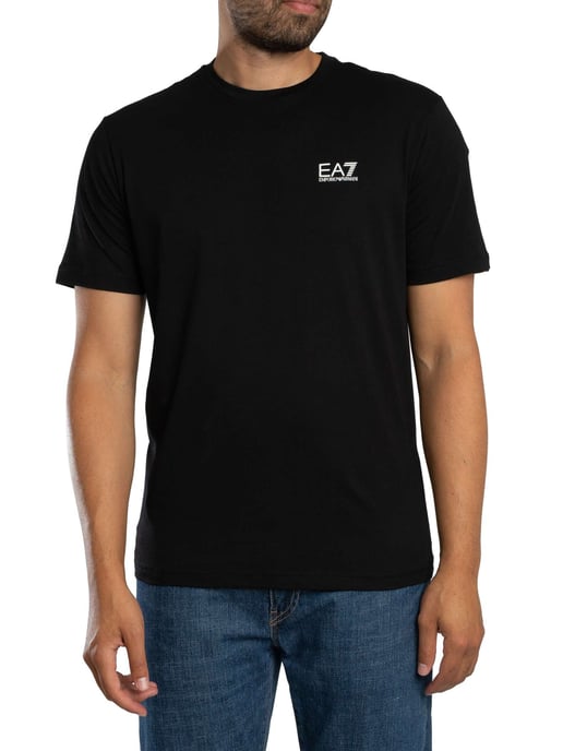 EA7 T-Shirt Mit Markenlogo Auf Der Rückseite, Schwarz - Image 1