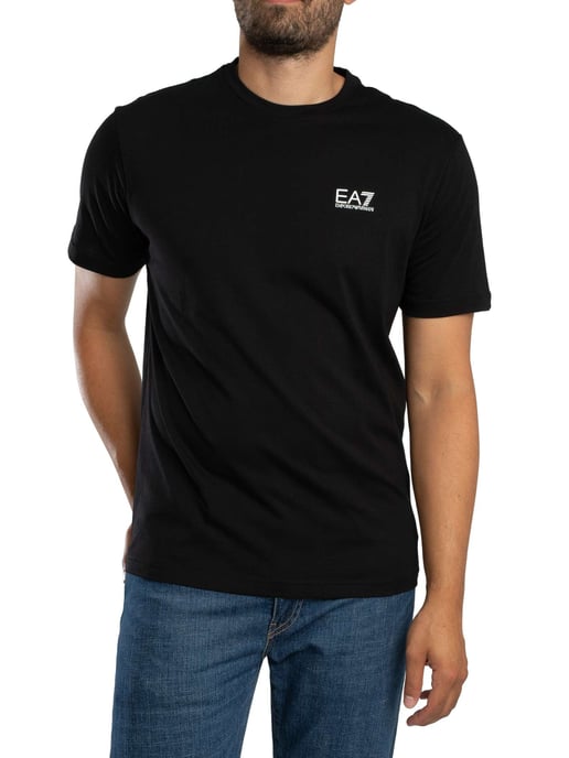 EA7 T-Shirt Mit Markenlogo Auf Der Rückseite, Schwarz - Image 2