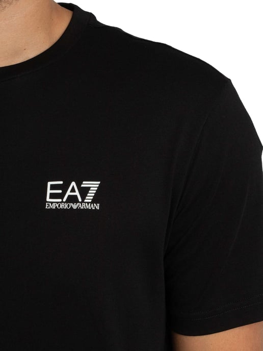 EA7 T-Shirt Mit Markenlogo Auf Der Rückseite, Schwarz - Image 4