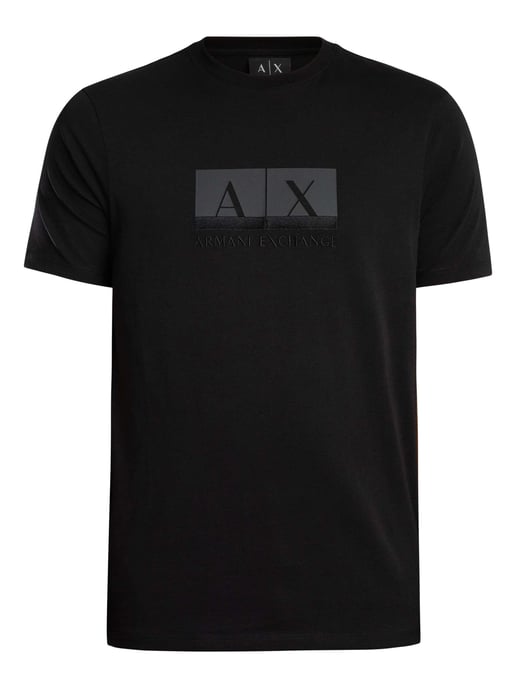 Armani Exchange Schlankes Grafik T-Shirt, Schwarz - Image 5