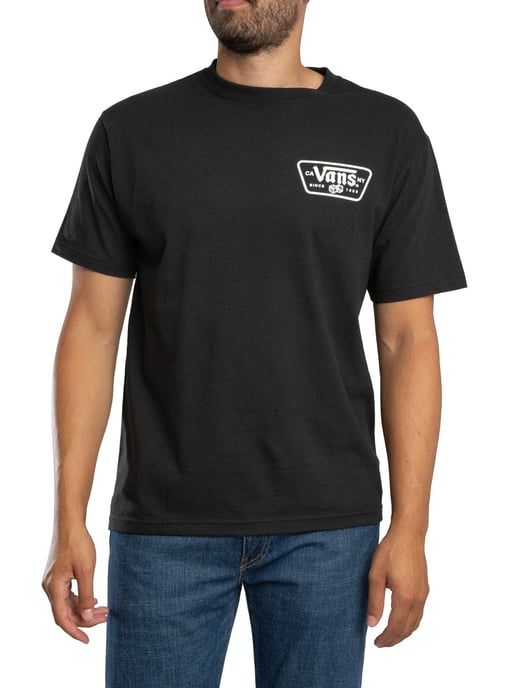 Vans T-Shirt Mit Rückenaufnäher, Schwarz - Image 1