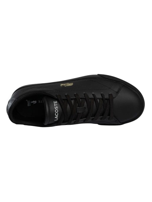 Lacoste Lerond Set 225 2 CMA Leder-Sneaker, Schwarz - Image 6