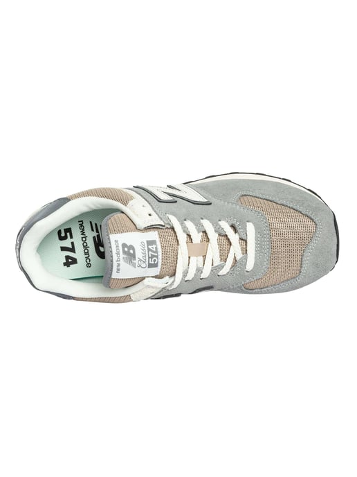 New Balance 574 Wildleder Trainer, Grau - Image 6