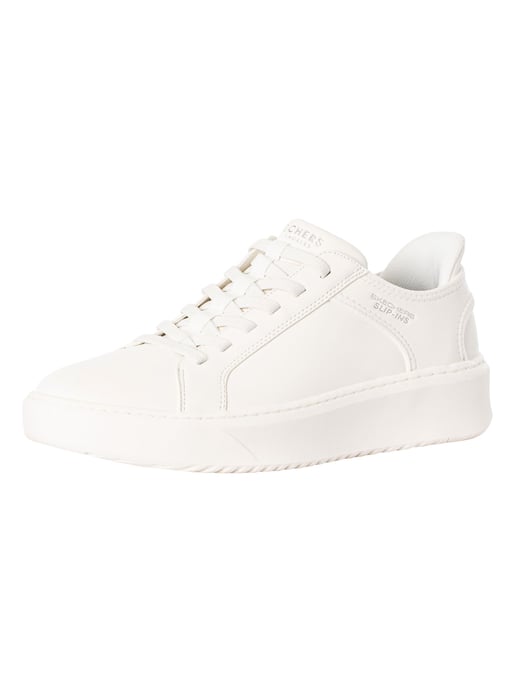 Skechers Slip-Ins Court Break Double Vented Slip-Ins Trainers, Weiß - Image 1