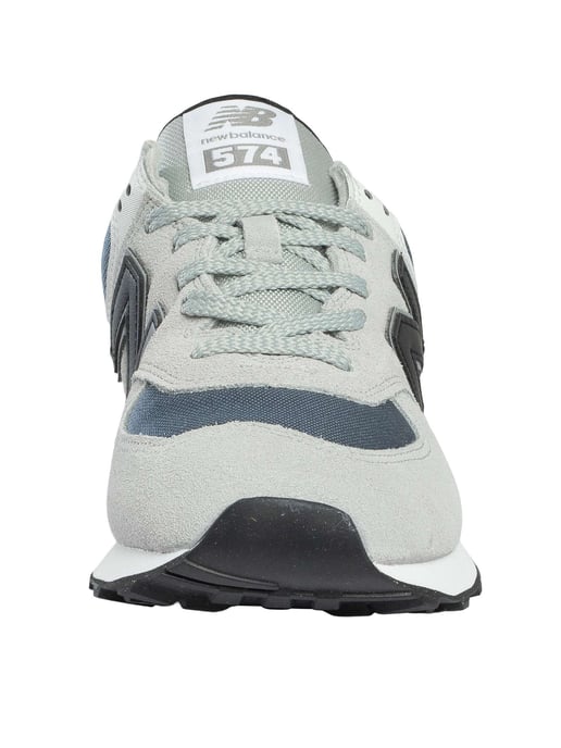 New Balance 574 Wildleder Trainer, Grau - Image 4