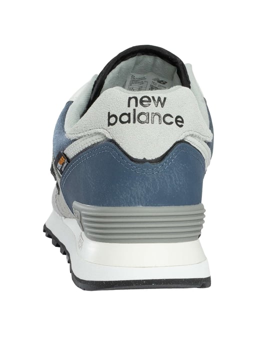 New Balance 574 Wildleder Trainer, Grau - Image 5