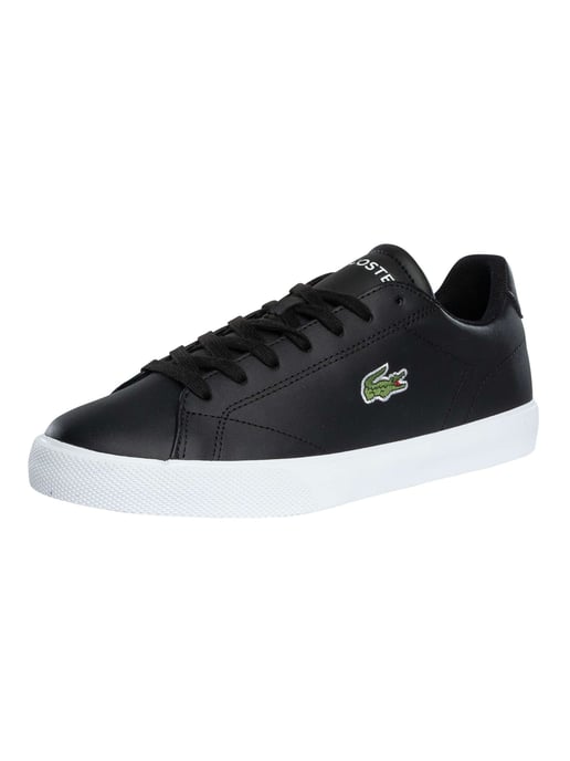 Lacoste Lerond Set 125 2 CMA Leder-Turnschuhe, Schwarz - Image 1