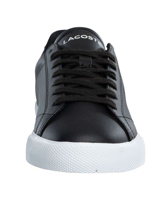 Lacoste Lerond Set 125 2 CMA Leder-Turnschuhe, Schwarz - Image 4