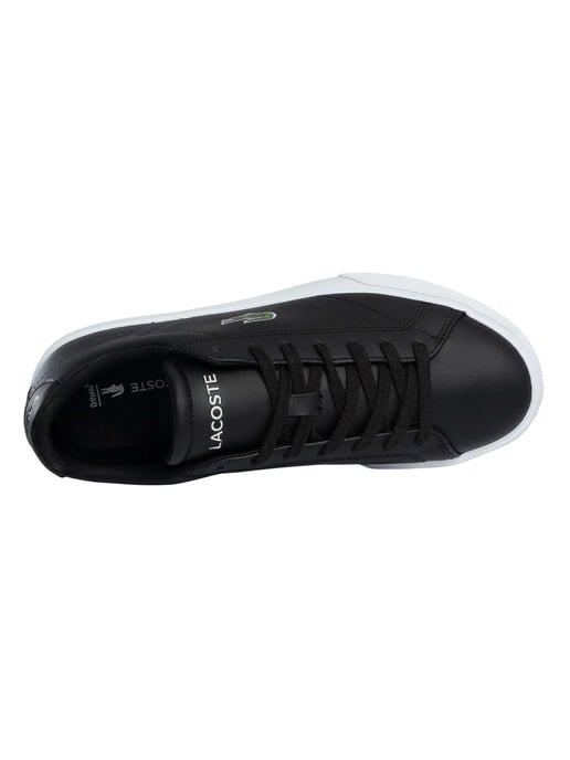 Lacoste Lerond Set 125 2 CMA Leder-Turnschuhe, Schwarz - Image 6