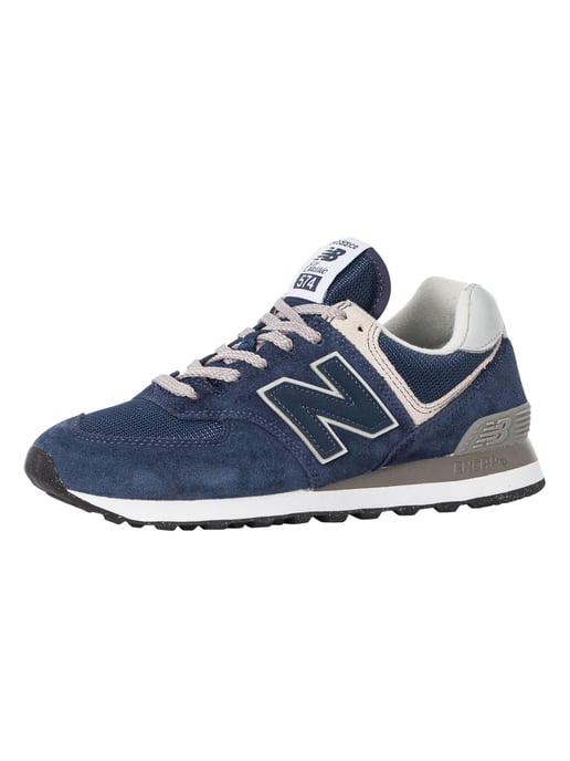 New Balance 574 Wildleder Trainer, Blau - Image 1