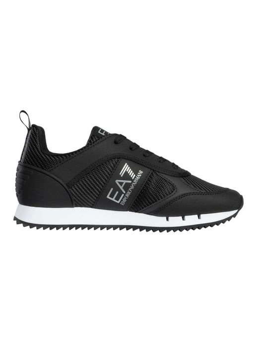 EA7 Sneaker Aus Mesh Mit Logo, Schwarz - Image 3