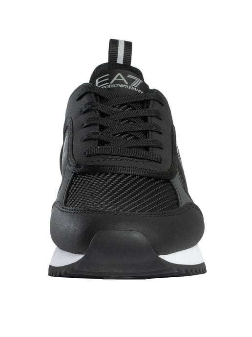 EA7 Sneaker Aus Mesh Mit Logo, Schwarz - Image 4