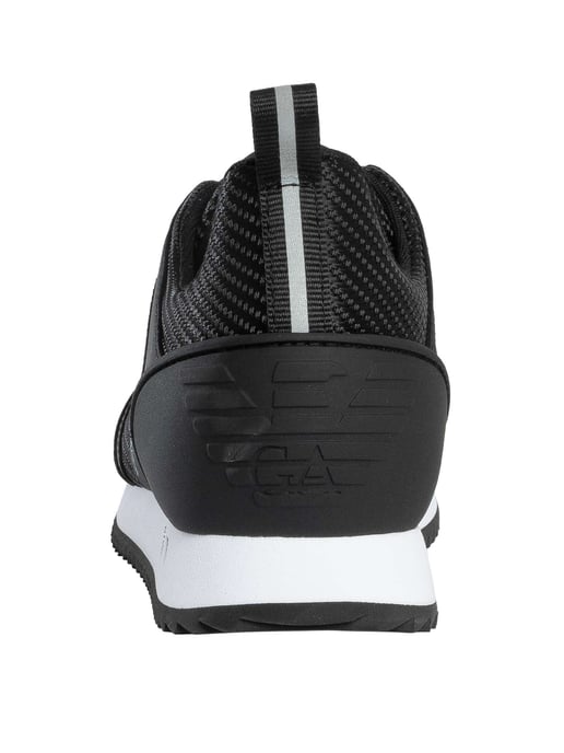 EA7 Sneaker Aus Mesh Mit Logo, Schwarz - Image 5