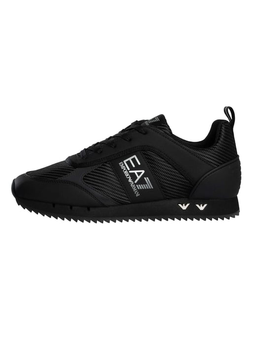 EA7 Sneakers Aus Carbon-Mesh Mit Logo, Schwarz - Image 2