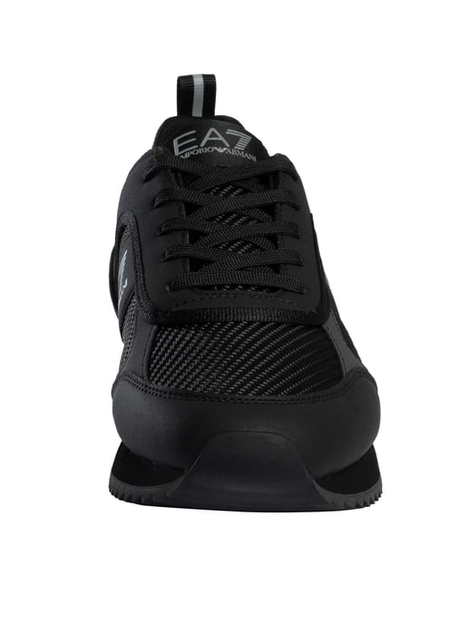 EA7 Sneakers Aus Carbon-Mesh Mit Logo, Schwarz - Image 4