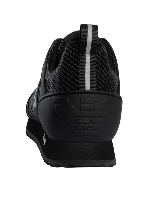 EA7 Sneakers Aus Carbon-Mesh Mit Logo, Schwarz - Image 5