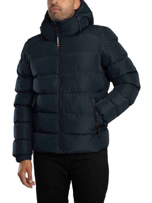 Superdry Sport-Pufferjacke Mit Kapuze, Blau - Image 2