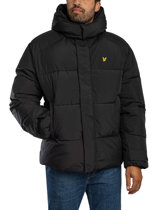 Lyle & Scott Kapuzenpufferjacke, Schwarz - Image 1