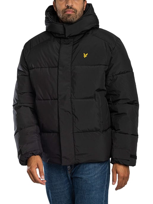 Lyle & Scott Kapuzenpufferjacke, Schwarz - Image 2