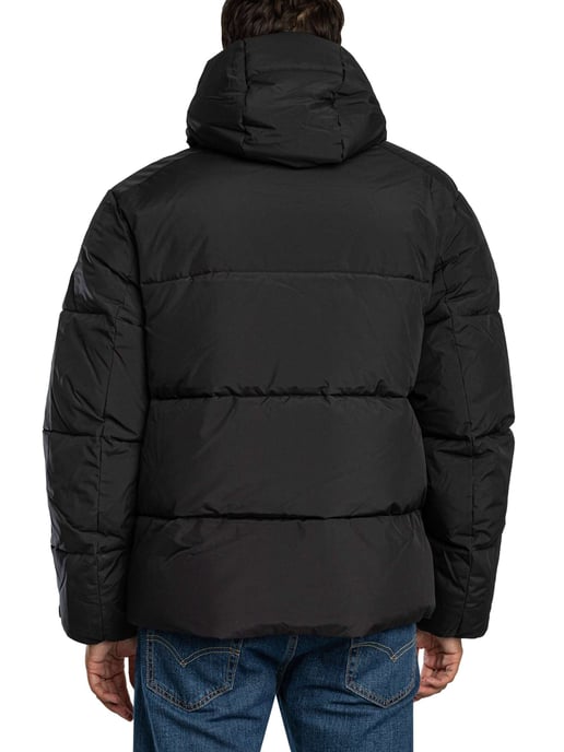Lyle & Scott Kapuzenpufferjacke, Schwarz - Image 3
