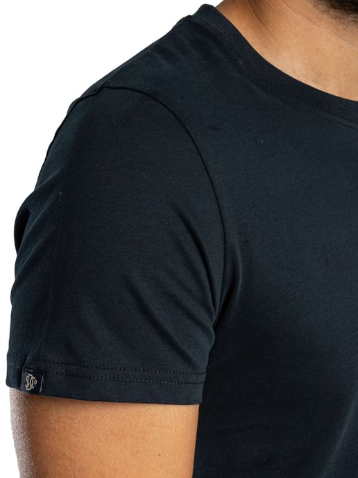 Superdry Essential Serif Logo T-Shirt, Blau - Image 5