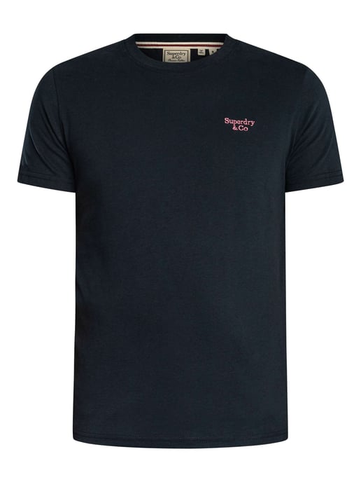 Superdry Essential Serif Logo T-Shirt, Blau - Image 6