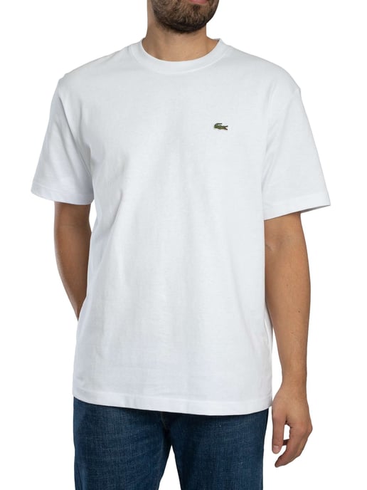 Lacoste T-Shirt Aus Schwerem Baumwolljersey, Weiß - Image 2
