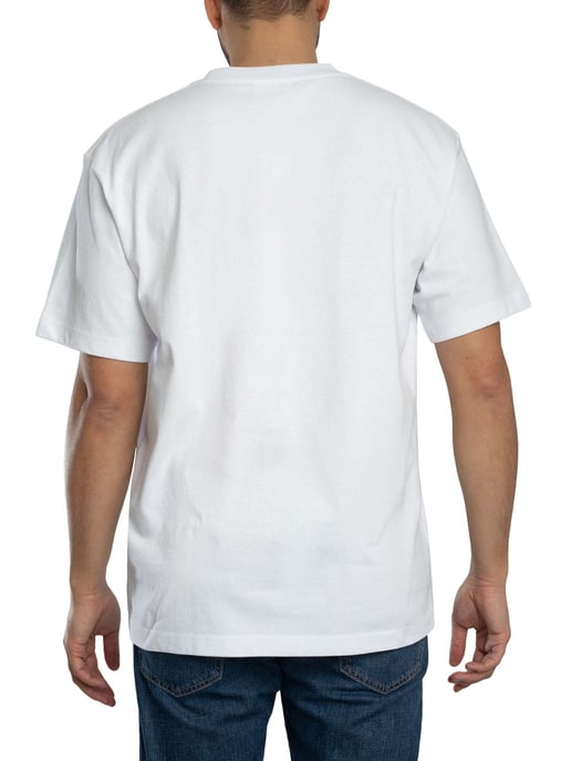 Lacoste T-Shirt Aus Schwerem Baumwolljersey, Weiß - Image 3