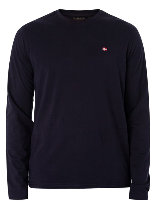 Napapijri Salis Langarm-T-Shirt, Blau - Image 5