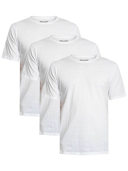 Jack & Jones 3Er-Pack Basic-T-Shirts, Weiß - Image 1