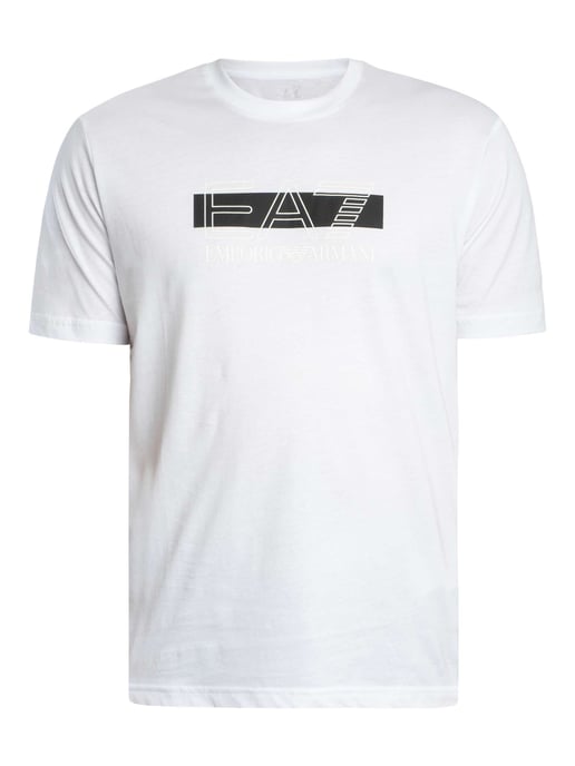 EA7 T-Shirt Mit Markengrafik, Weiß - Image 5