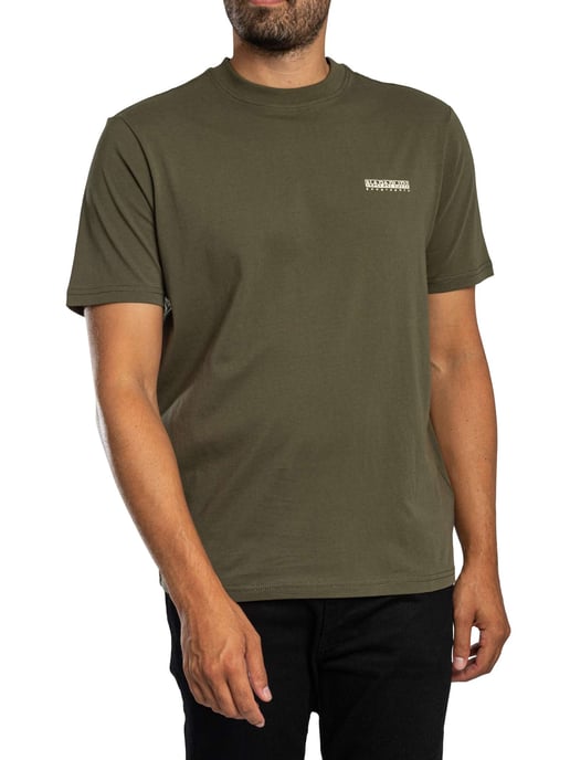 Napapijri Kleines Box-T-Shirt, Grün - Image 1