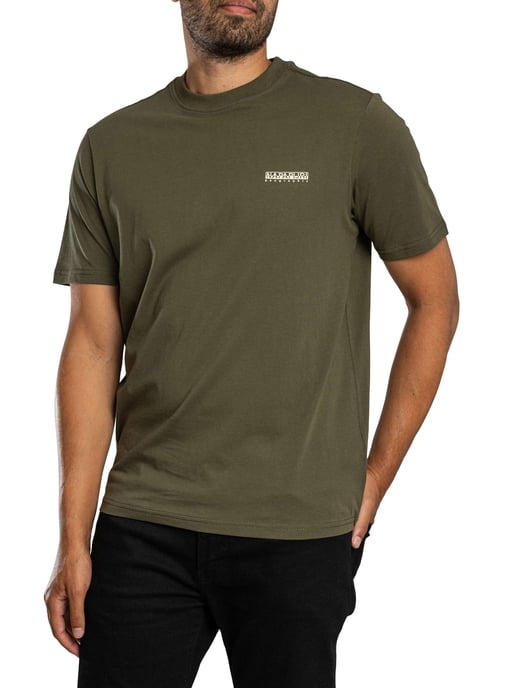 Napapijri Kleines Box-T-Shirt, Grün - Image 2