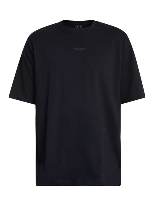 Armani Exchange Komfort-T-Shirt Mit Logo In Der Mitte, Blau - Image 5