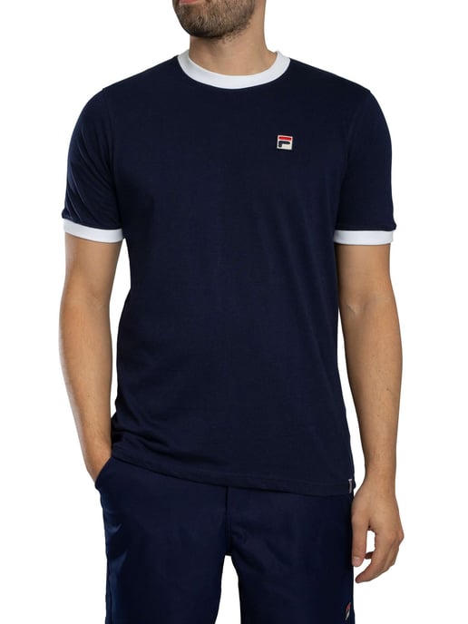 Fila Marconi Essential Ringer T-Shirt, Blau - Image 2