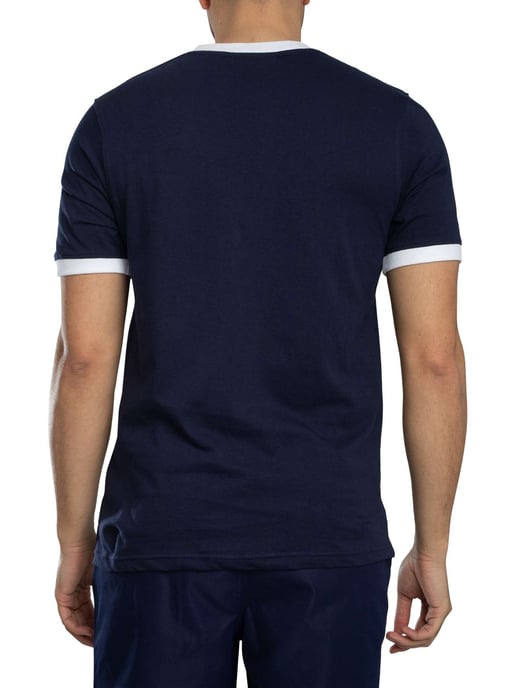Fila Marconi Essential Ringer T-Shirt, Blau - Image 3