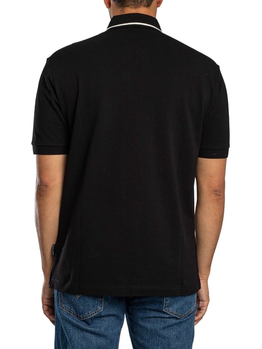 Armani Exchange Poloshirt Mit Kragenverzierung, Schwarz - Image 3