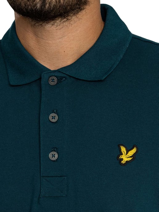 Lyle & Scott Schlichtes Poloshirt, Blau - Image 4