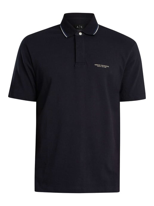 Armani Exchange Logo-Polo-Shirt, Blau - Image 6