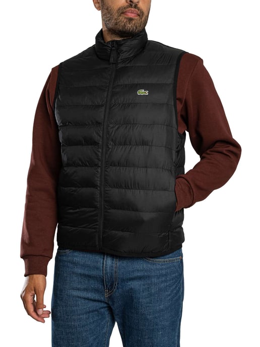 Lacoste Leichte Steppweste, Schwarz - Image 1